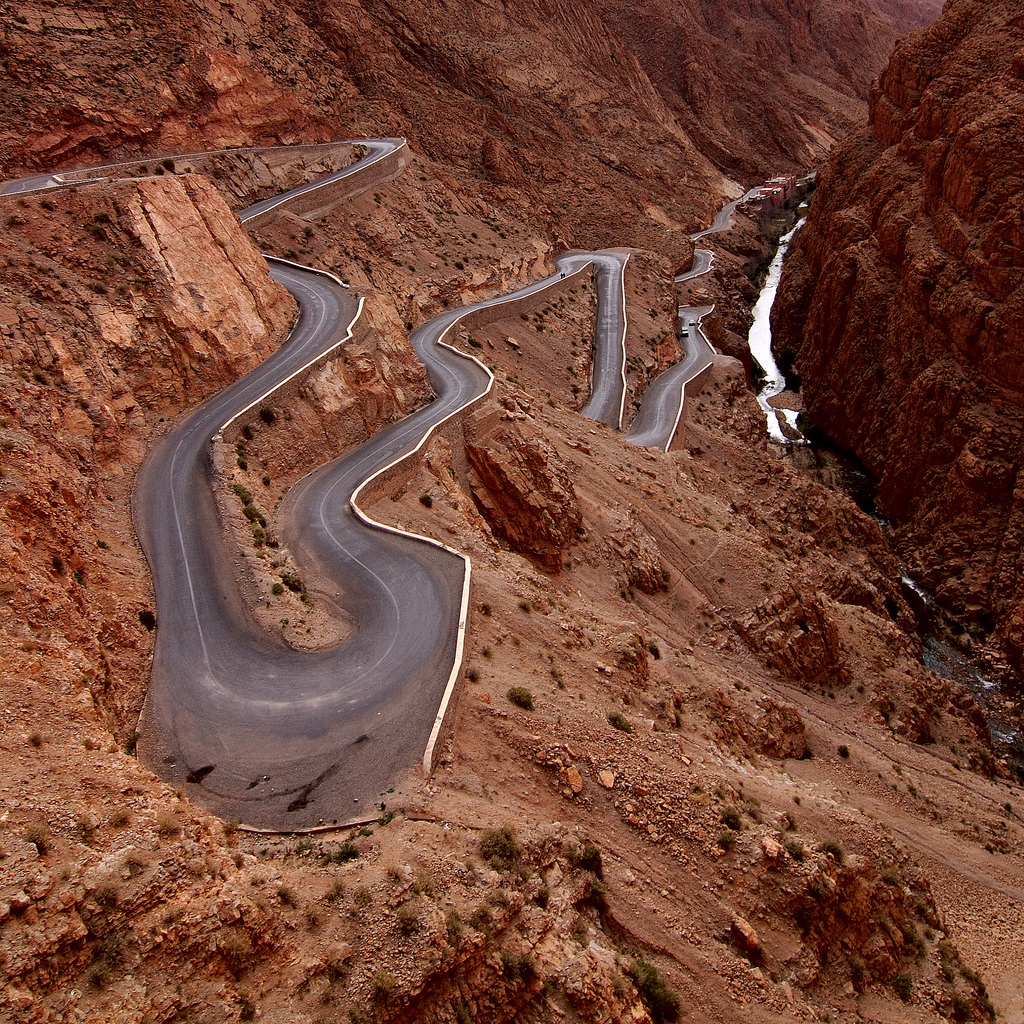 on the picture you see a hairpin turn (street)