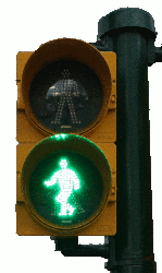 on the picture you see green traffic light